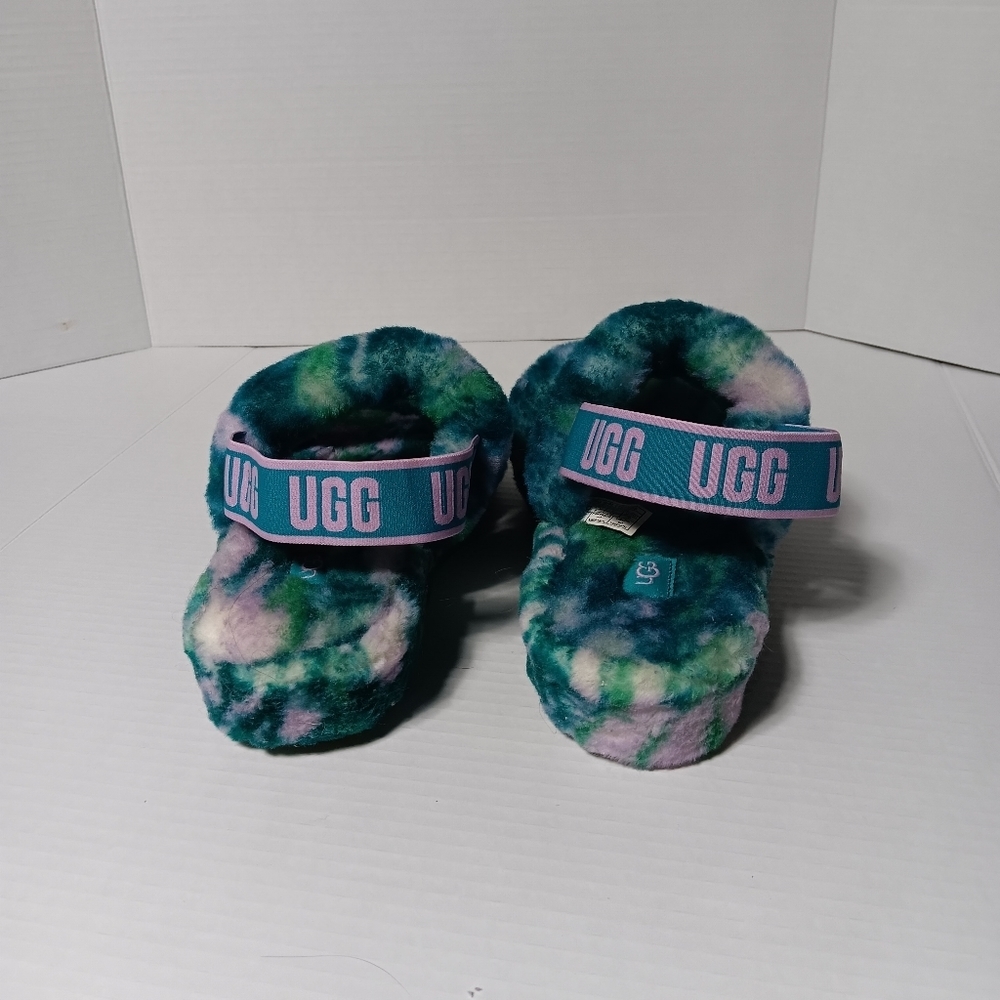 Ugg OH Yeah Shearling Tie dyed Slingback size11 - Picture 4 of 7